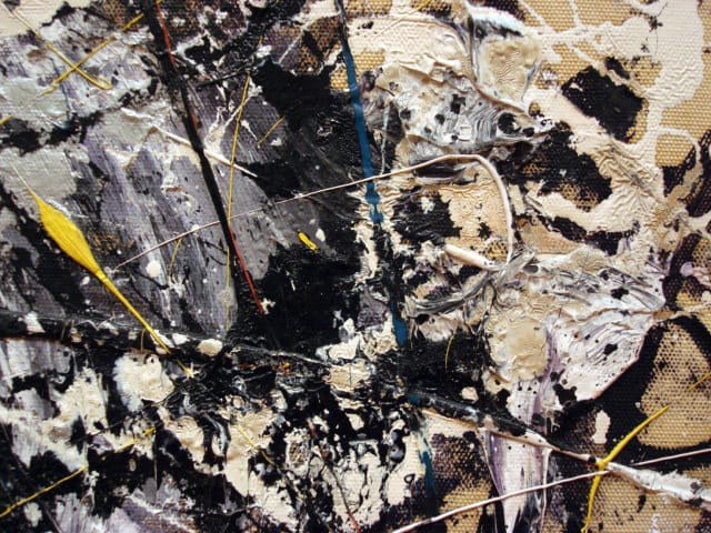 Detail of Jackson Pollock's "Number 1A" (1948) at MoMA (photograph by Sergio Calleja, via Flickr)
