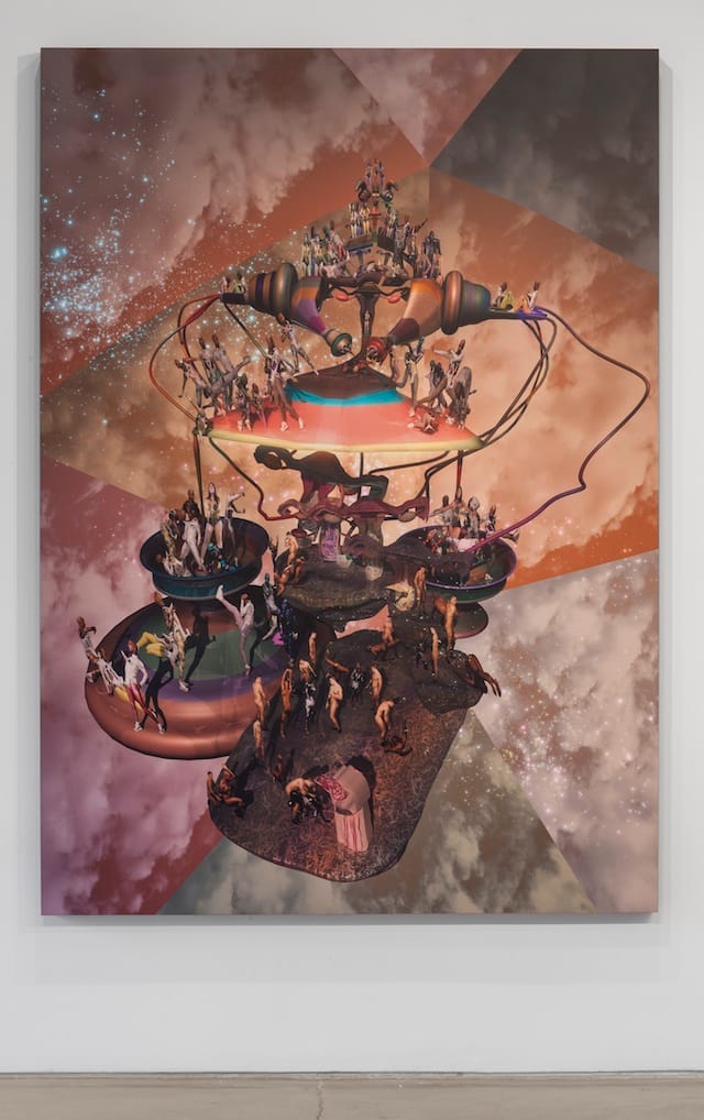 Jacolby Satterwhite, "En Plein Air: Abduction 1" (2014). C-print in artist's frame.