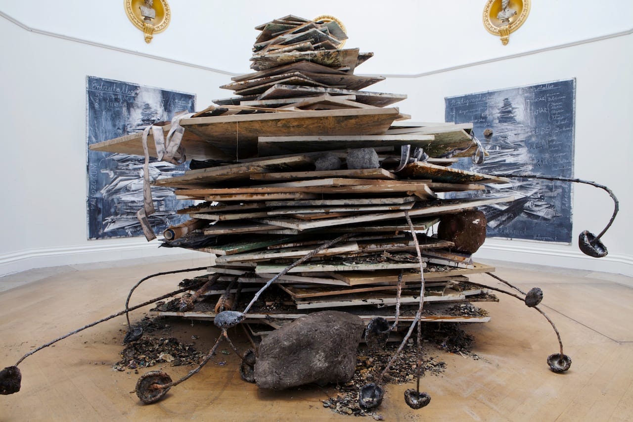 Anselm Kiefer, "Ages of the World" (2014), private collection (photo by Howard Sooley / © Anselm Kiefer, courtesy Royal Academy of Arts)