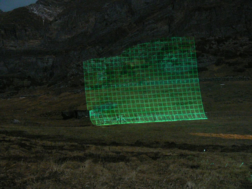 Pierre Clément, "Le relief" (2014), in situ installation, Gavarnie, France