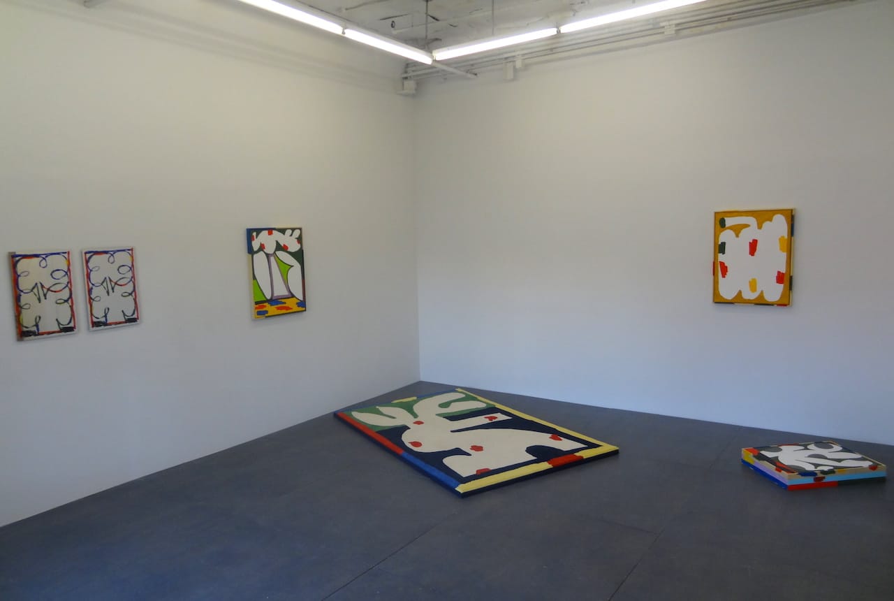 Installation view of Jordy Van Den Nieuwendijk's "Wet!"