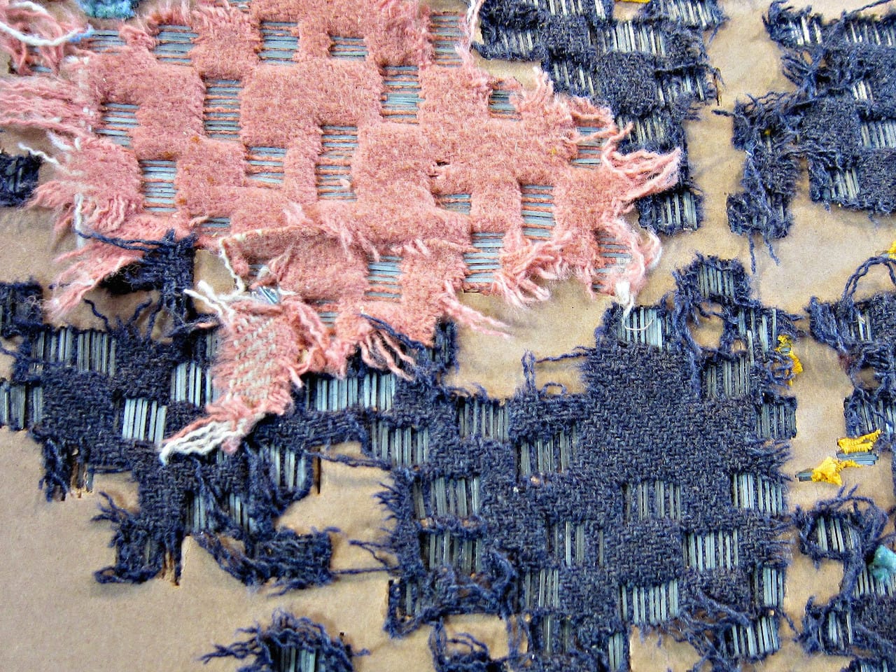 Elana Herzog, “Valence” (Installation Detail), 2014, Fabric, wood, drywall, paint, and steel, approx. 17 x 24 x 4 feet