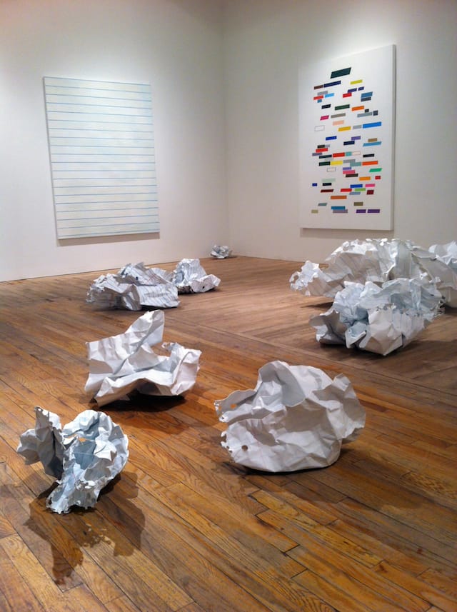 Installation view, “William Powhida: Overculture” at Postmasters Gallery.