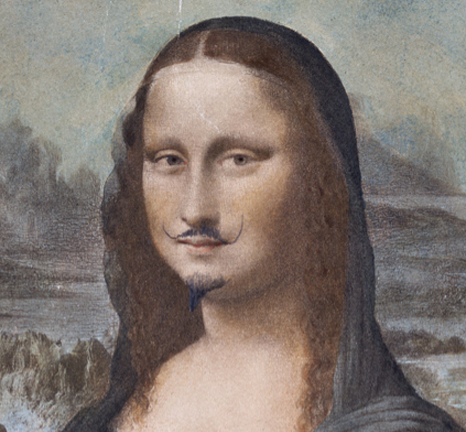 Marcel Duchamp, “L.H.O.O.Q” (1919) modified readymade (Private collection, © succession Marcel Duchamp / ADAGP, Paris 2014)
