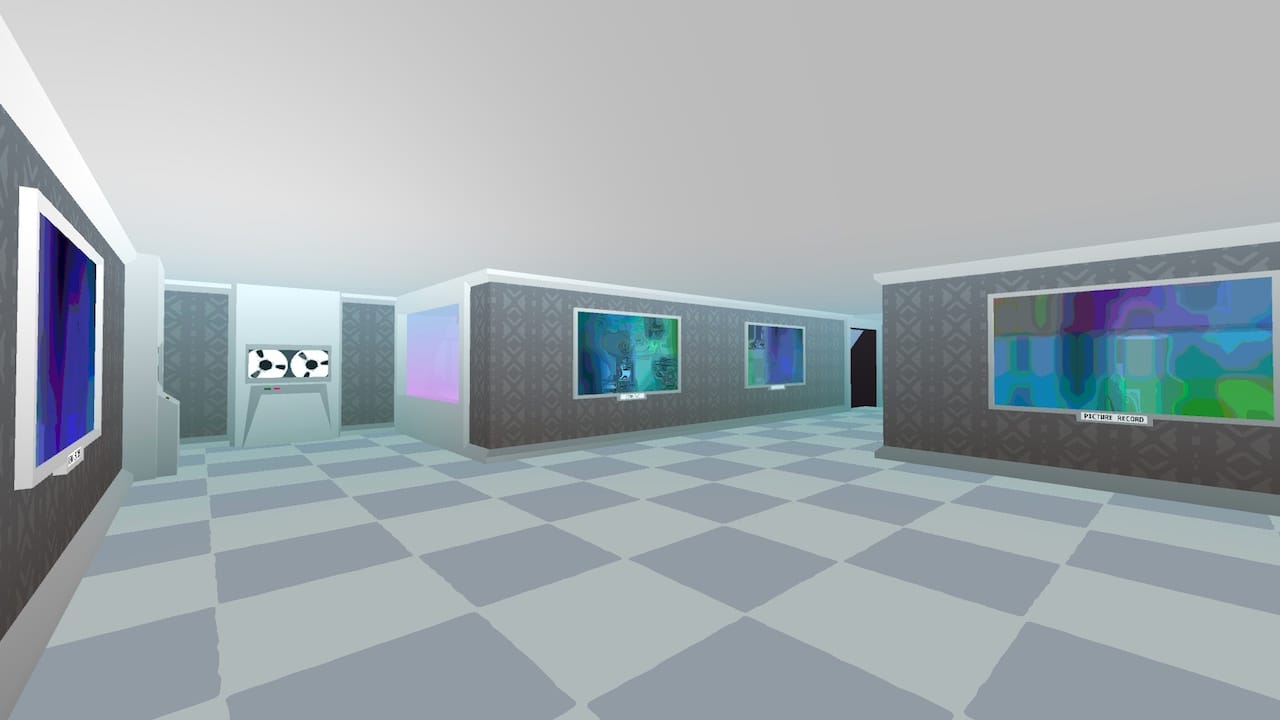 A gallery in one of the virtual museums inside 'Secret Habitat'