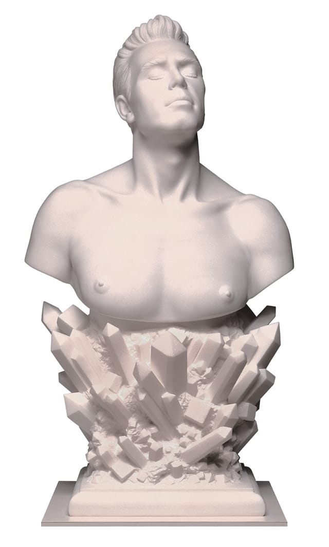 “Self-Portrait” (1991) Marble, Edition of 3 + artist’s proof, photo: Douglas M. Parker Studios, Los Angeles Private collection © Jeff Koons