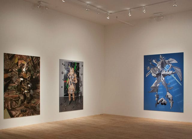 Installation view of Shamus Clisset's "Space God / Magic Guy" (via Postmasters)