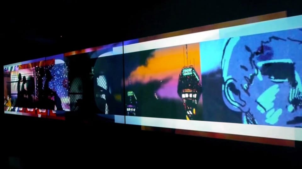 Still from Adam Shecter's "New Year" (2014) at Eleven Rivington (screenshot via Vimeo) (click to enlarge)