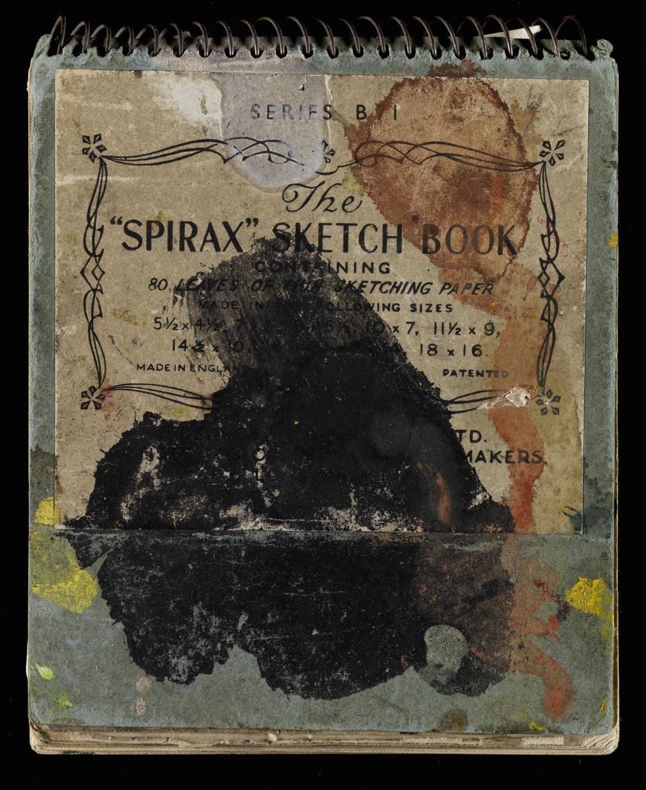 Cover of a sketchbook used by Graham Sutherland between 1942 and 1943 (© Tate, The estate of Graham Sutherland)
