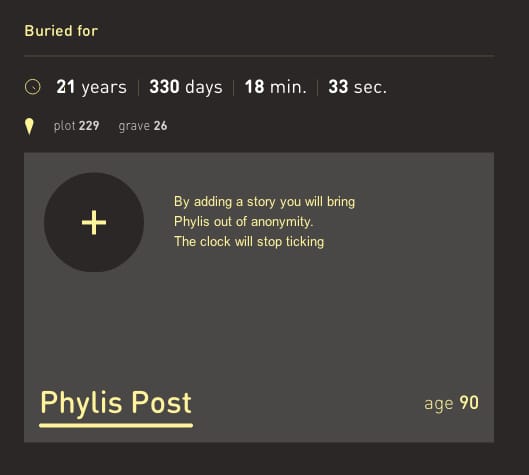 The Hart Island Project's Traveling Cloud Museum (screenshot by the author for Hyperallergic)