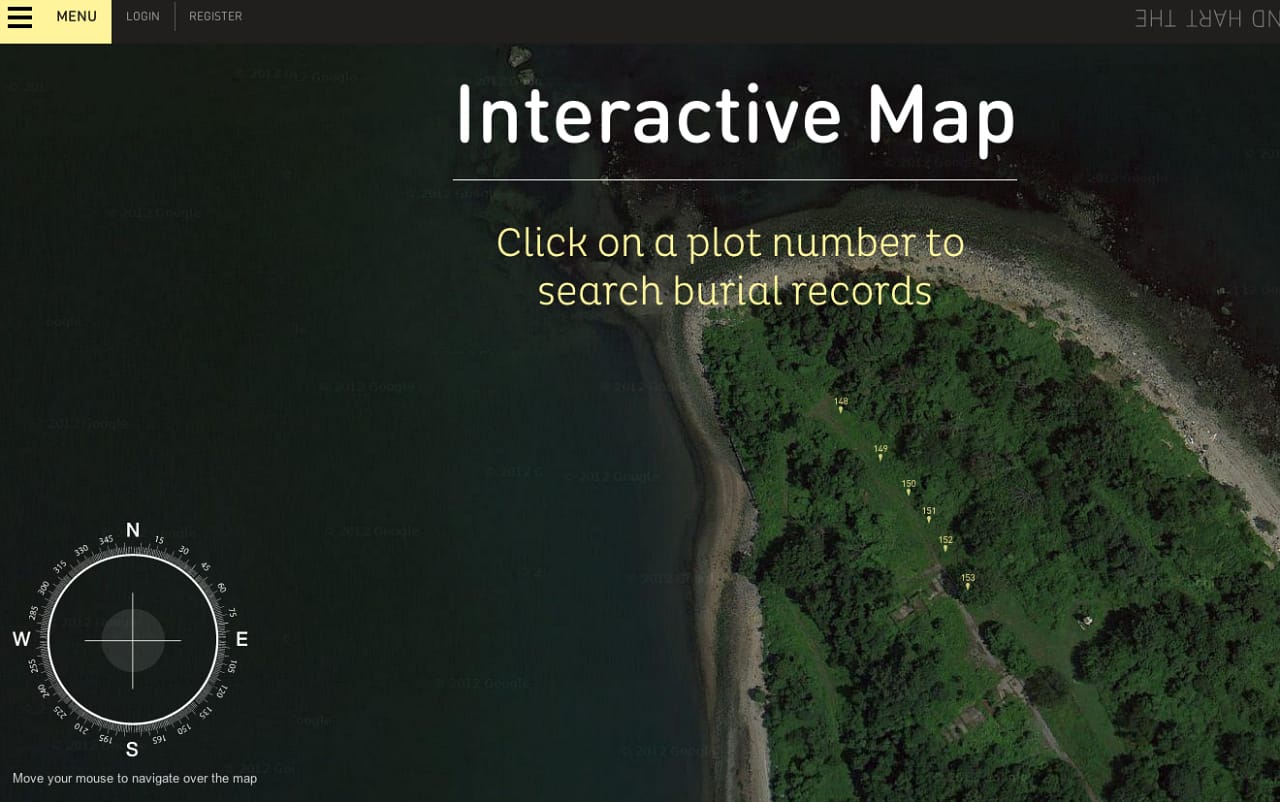 The Hart Island Project's Traveling Cloud Museum (screenshot by the author for Hyperallergic)