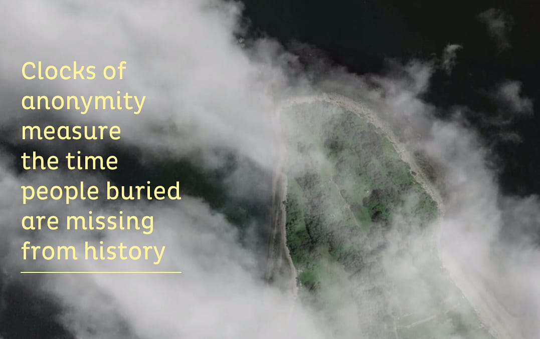 The Hart Island Project's Traveling Cloud Museum (screenshot by the author for Hyperallergic)