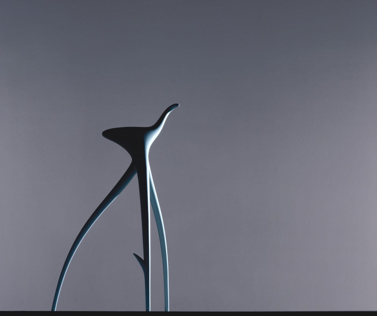 : W. W. Stool, Designed 1990 by Philippe Starck, French, born 1949,  Lacquered aluminum, 38 3/16 x 22 x 20 13/16 inches (97 x 55.9 x 52.8 cm), Philadelphia Museum of Art, Gift of Vitra International AG, 1997, © Vitra (www.vitra.com)