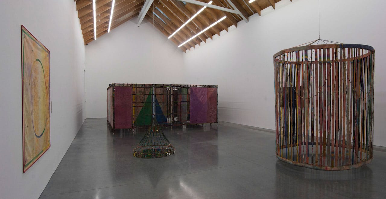 Installation view, 'Alan Shields: In Motion' at the Parrish Art Museum, Water Mill, New York, October 26, 2014 to January 19, 2015 (photo by Gary Mamay)