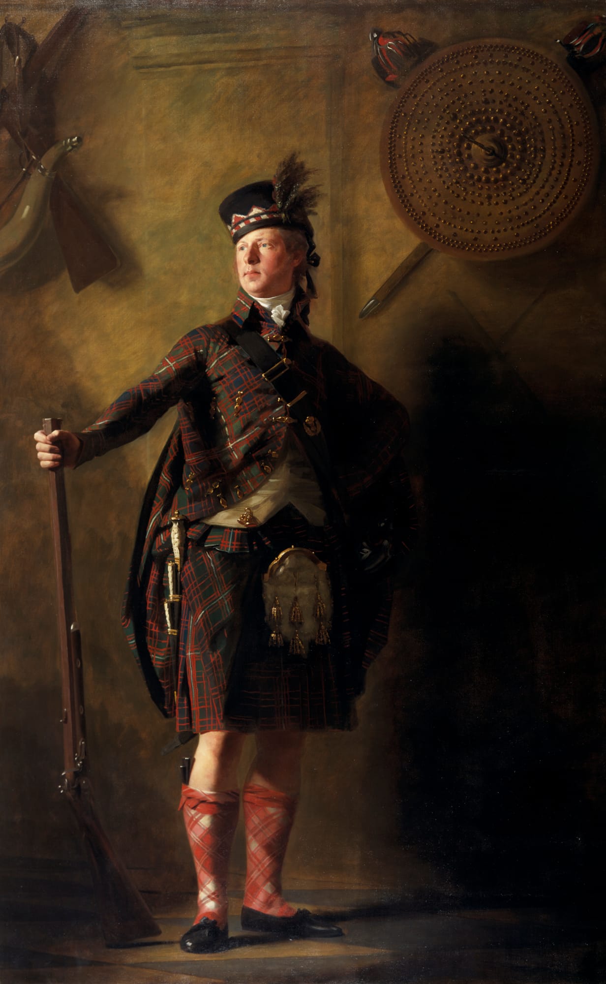 Sir Henry Raeburn  Colonel, "Alastair Ranaldson Macdonell, 15th Chief of Glengarry" (1812), oil on canvas (Scottish National Gallery, Edinburgh; © Trustees of the National Galleries of Scotland)