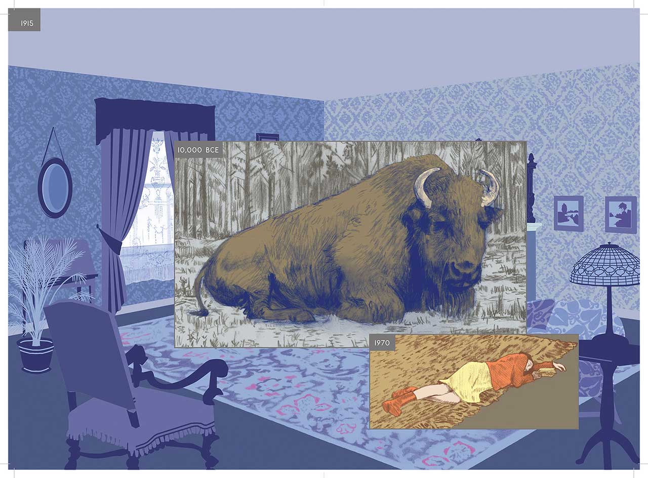 Richard McGuire, spread from '￼Here' (2014) (￼© Richard McGuire)