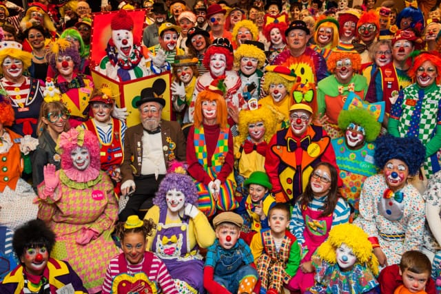 Clowns at the World Clown Association convention (All images courtesy of Arthur Drooker) 