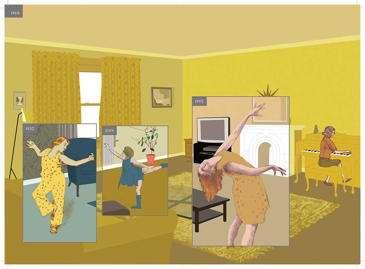 Richard McGuire, spread from '￼Here' (2014) (￼© Richard McGuire) 