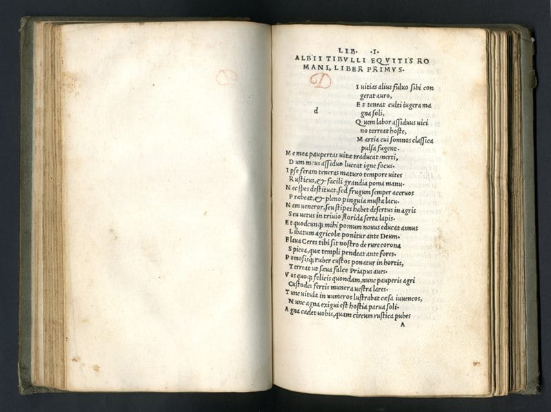Catullus, Tibullus, Propertius (pirate edition from Lyon) (courtesy Bodleian Libraries, University of Oxford)