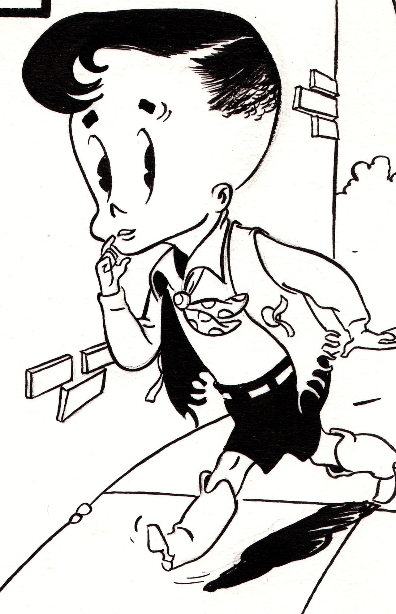 Eugene Bilbrew, detail of 'Clifford' comic (1951)