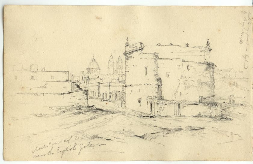 Page from Conrad Martens' Sketchbooks (1833-1835) (courtesy Cambridge University Library)