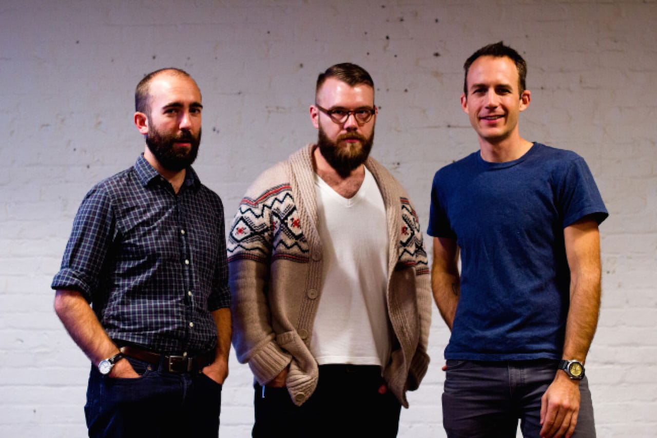 Andrew Dinwiddie, Caleb Hammons, and Jeff Larson, curators of CATCH (photo by Tei Blow)