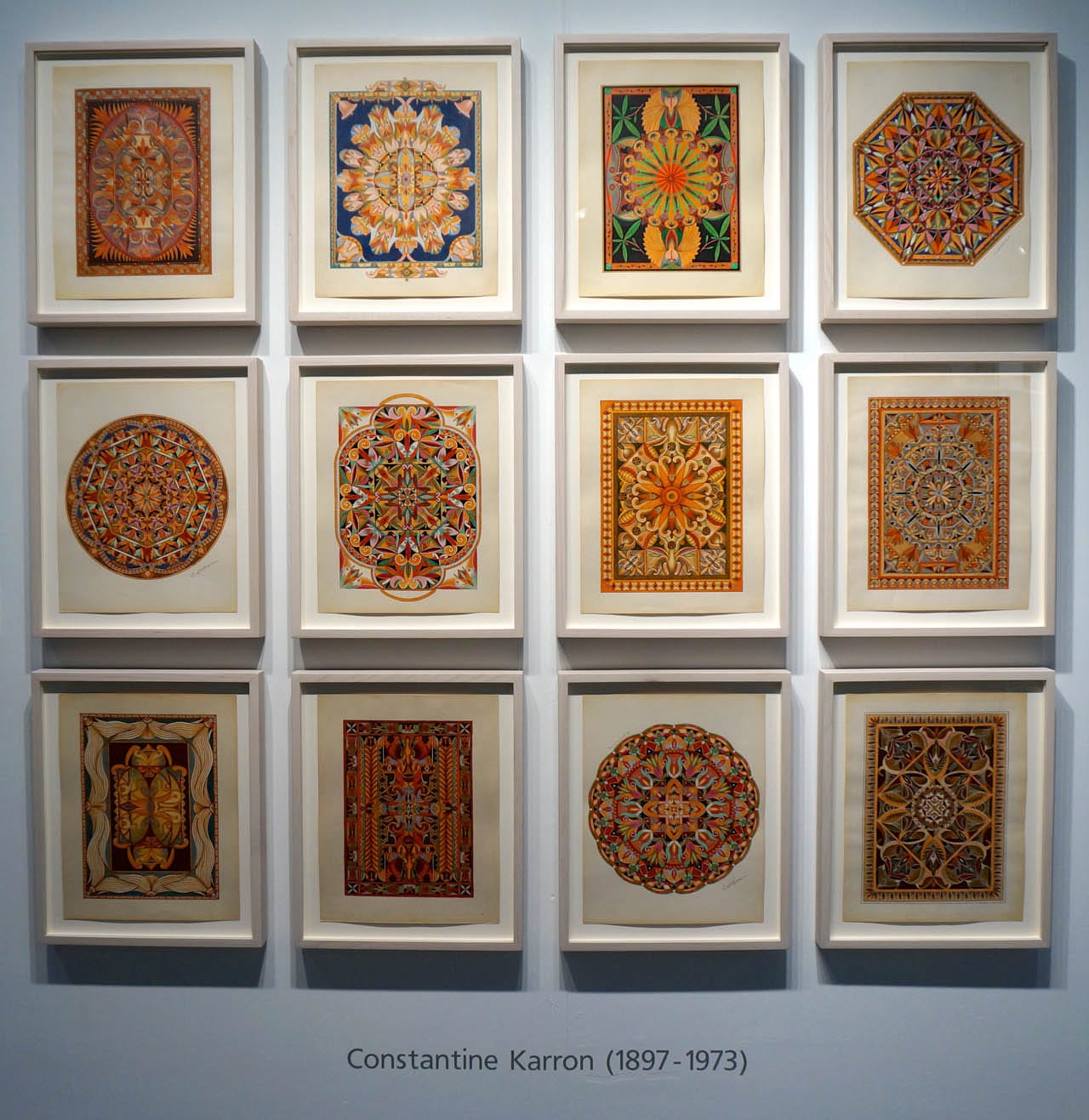 Constantine Karron, "Untitled" (1940s), colored pencil on oak tag paper (click to enlarge)