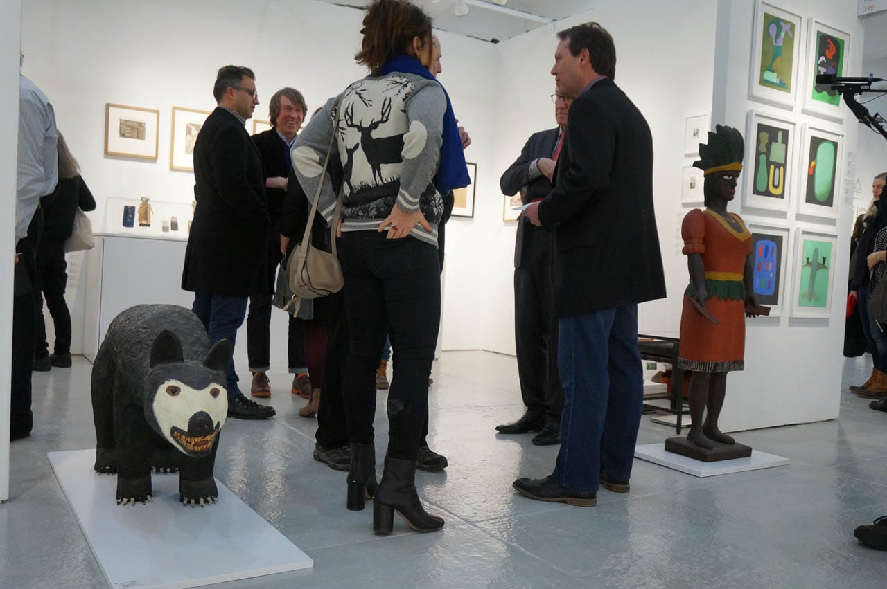 A view of the Outsider Art Fair 2015 (all photos by the author for Hyperallergic)