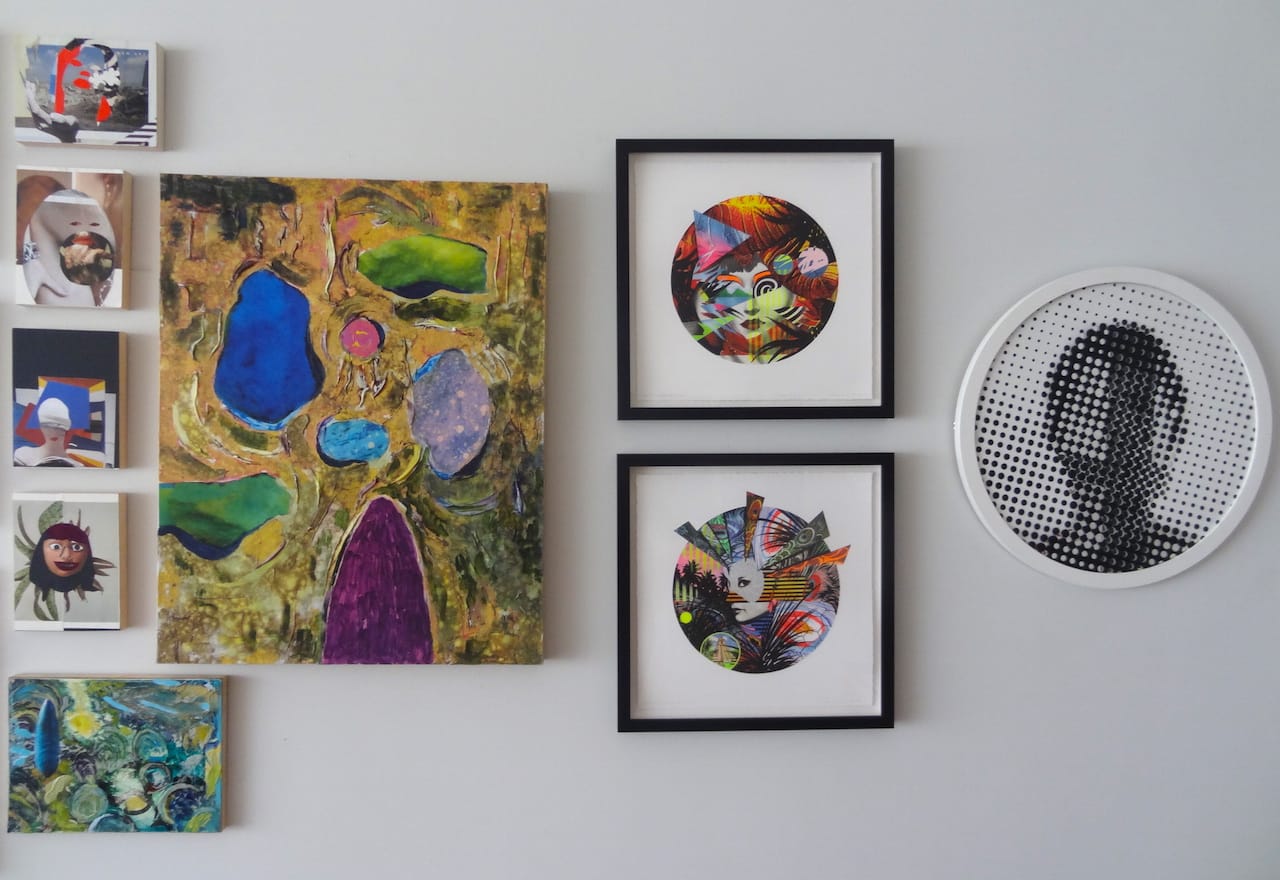 Installation view of "Contemporaries" at Ernest Newman Contemporary