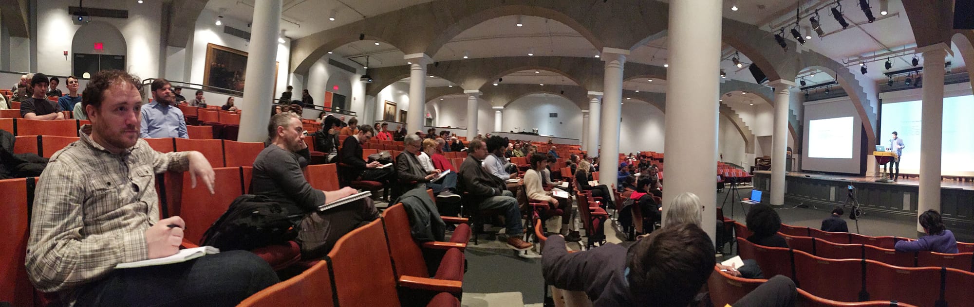 A view of the audience at the conference. (click to enlarge)