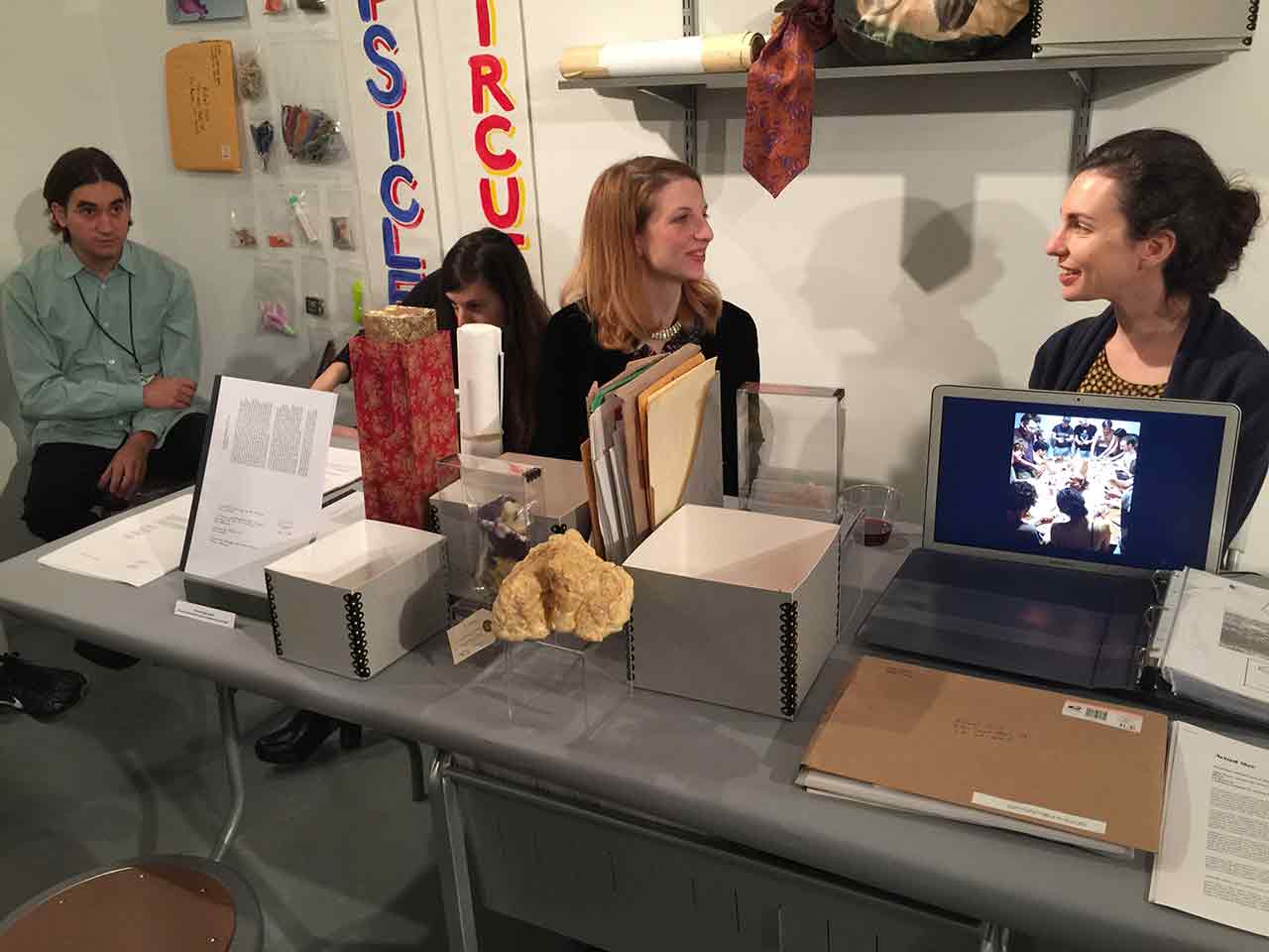 The Actual Size collection on display at the Los Angeles Contemporary Archive booth.