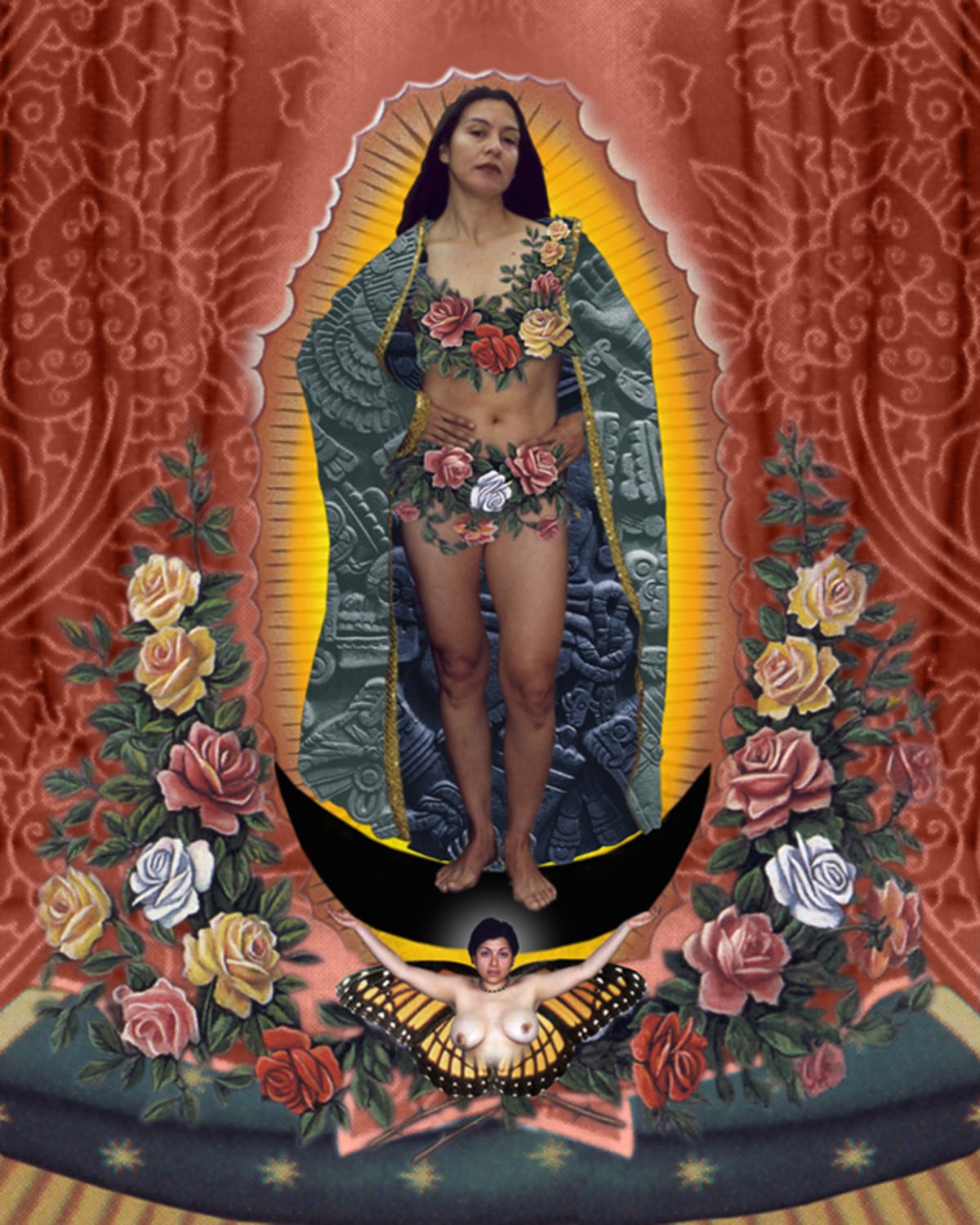 Alma Lopez, Our Lady, 1999, digital print, 17.5 x 14 in. Courtesy of the artist.