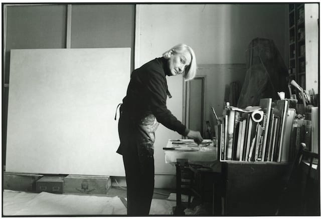 Jane Wilson in her studio, 2095 Broadway, New York. January 8, 1999. Photograph by John Jonas Gruen (courtesy DC Moore Gallery, New York)