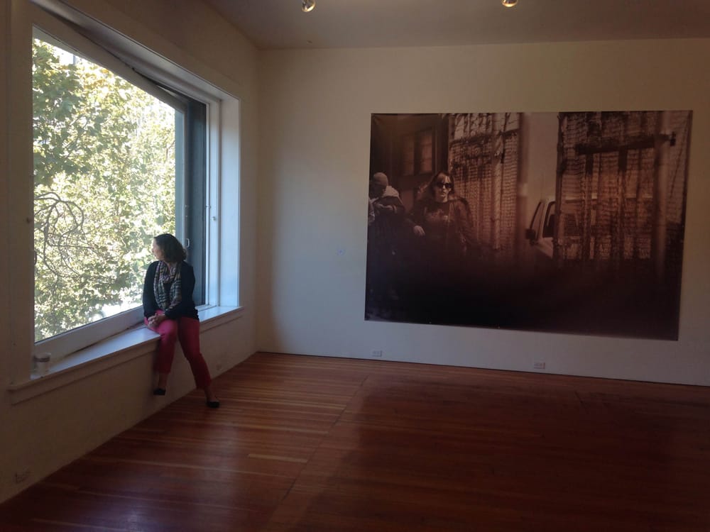 Jessamyn Lovell, "Portrait of the artist in the gallery" (2014), from 'Dear Erin Hart,': "Erin Hart never did show up at the gallery." (photo by Lauren Kenward)