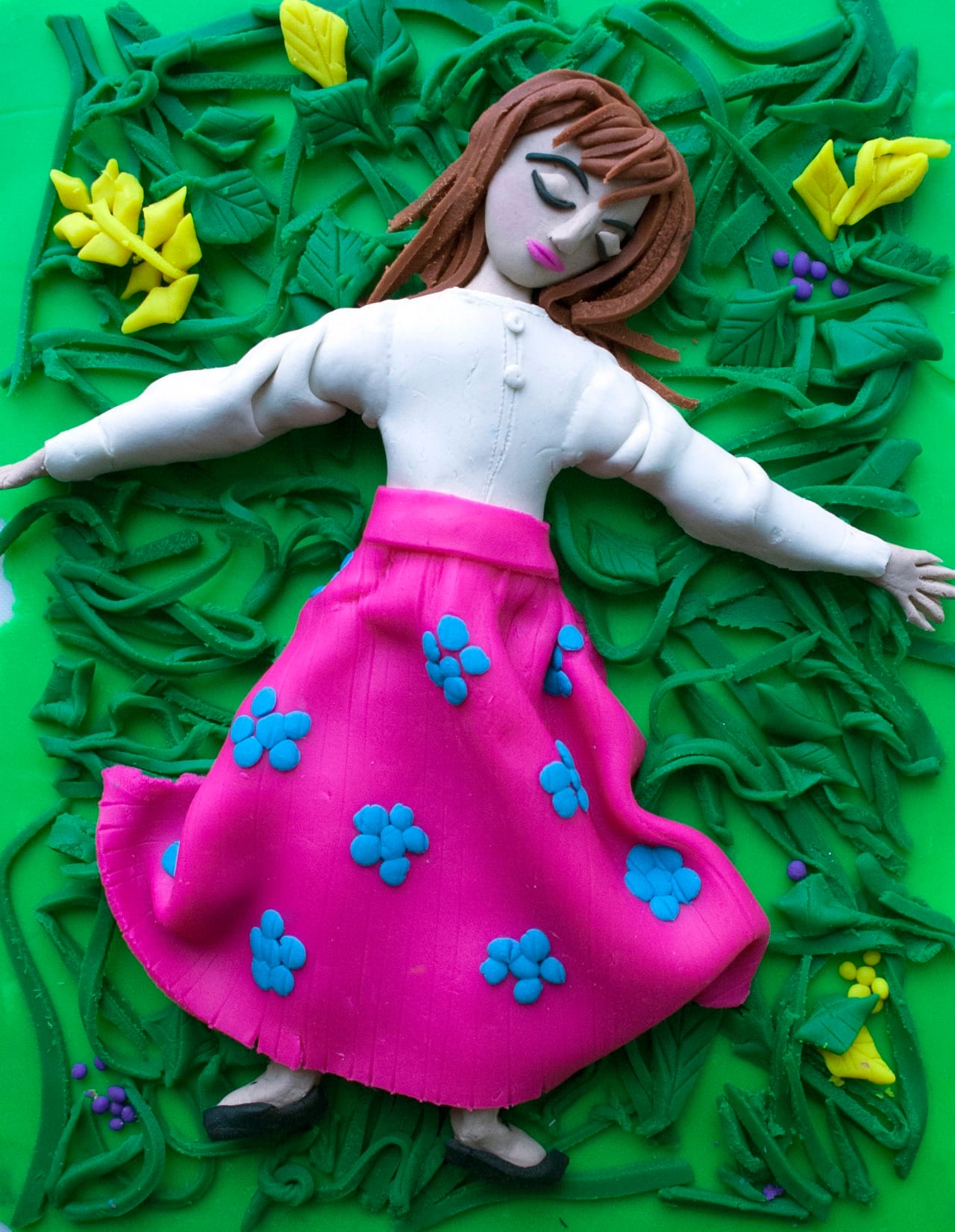 Eleanor Macnair, from 'Photographs Rendered in Play-Doh,' original photograph: Josef Koudelka, "Gypsy, Lourdes, France" (1971)