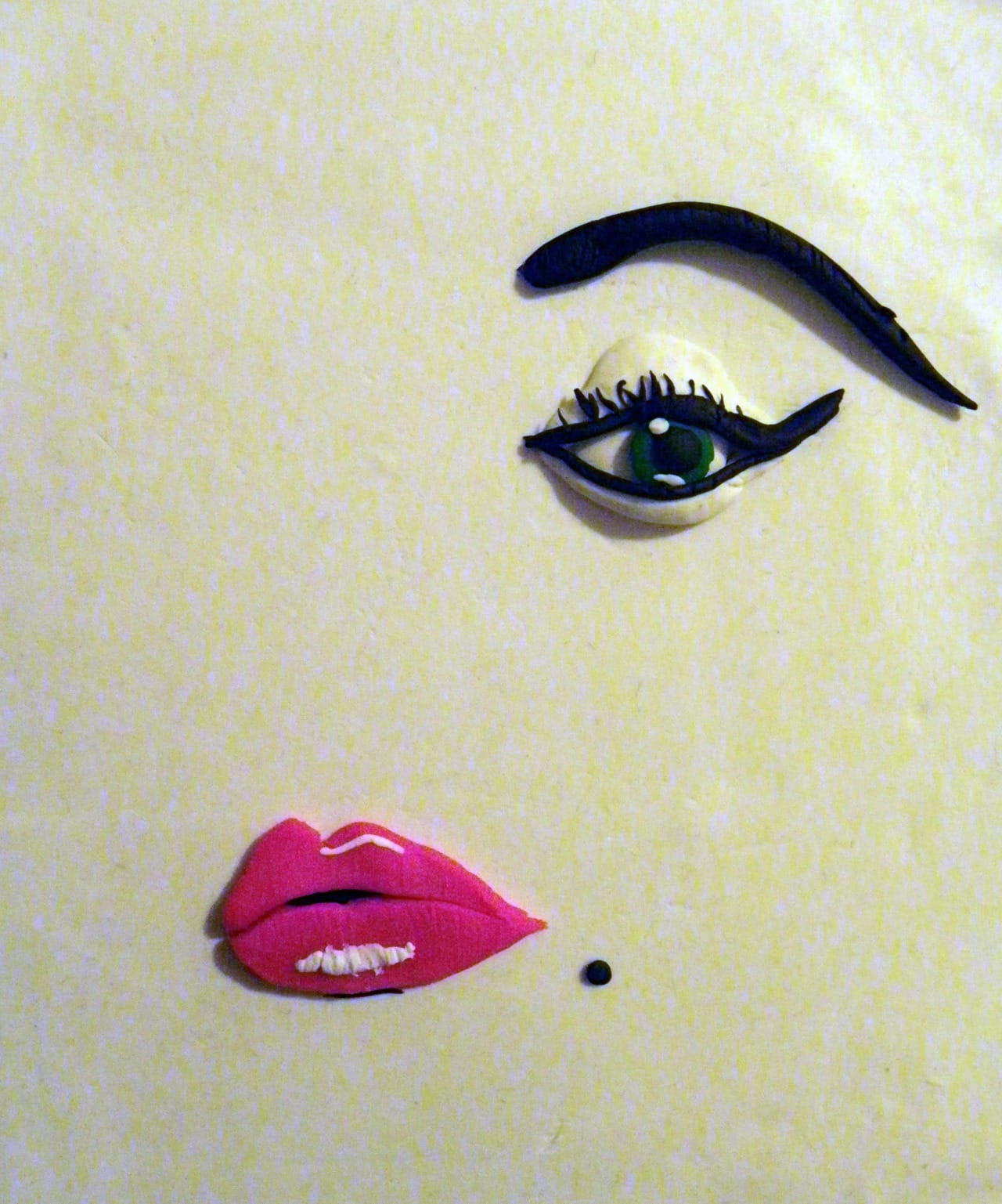 Eleanor Macnair, from 'Photographs Rendered in Play-Doh,' original photograph: "Doe Eye" Vogue Cover, January 1, 1950, model: Jean Patchett by Erwin Blumenfeld (click to enlarge)