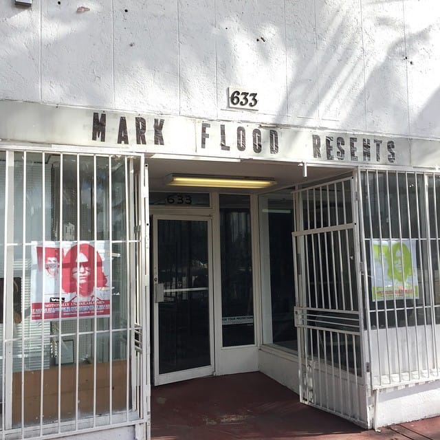 The exterior of Mark Flood Resents in Miami Beach (all photos courtesy Mark Flood Resents)