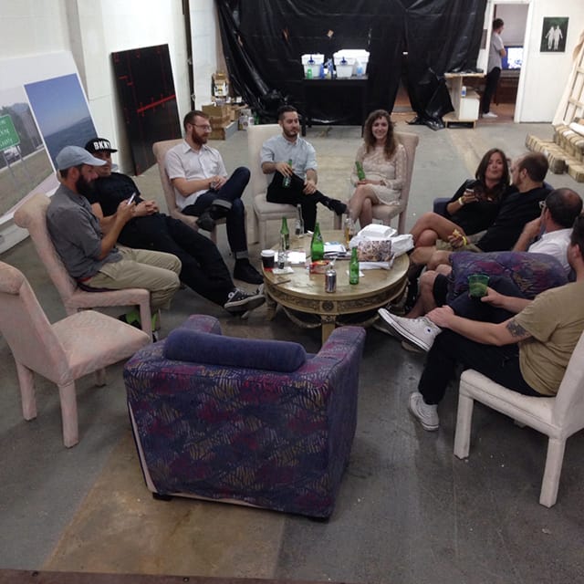 Hanging out at Mark Flood Resents