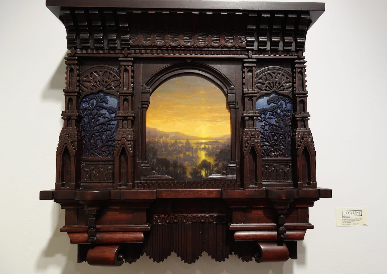 Holly Lane, "The Mooring Hour: When Sky is Nearer than Skin" (2009), mixed media, 23 1/2 x 25 x 7 3/4, Forum Gallery