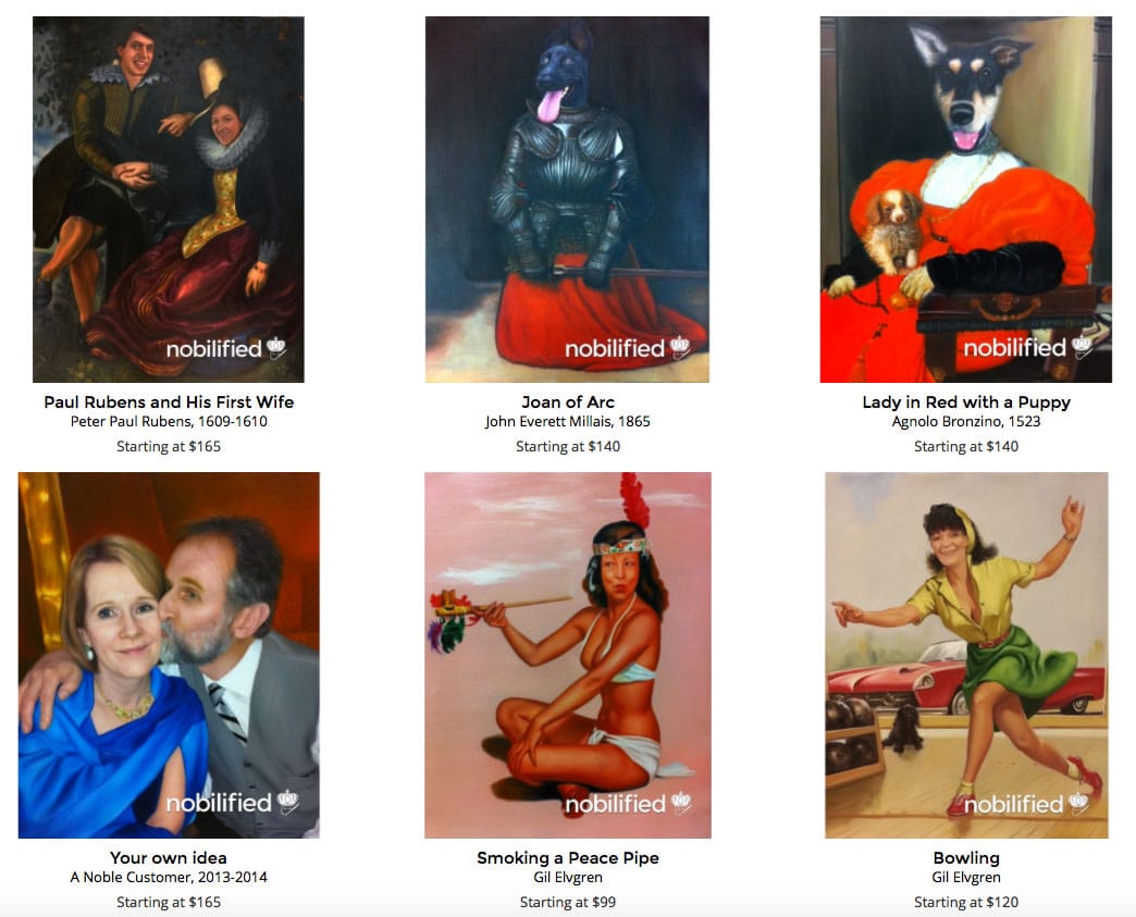 Nobilified! (all screenshots via nobilified.com) (click to enlarge)