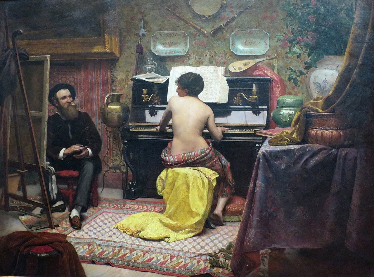 José Ferraz de Almeida Júnior, "Model's Rest" (1882) (via Wikimedia Commons)
