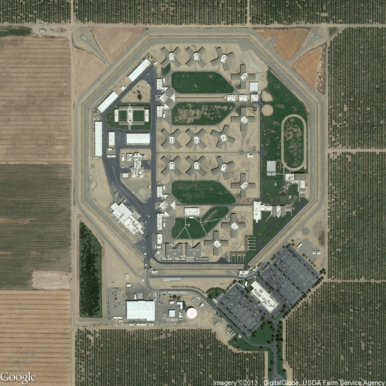 Josh Begley, "Facility 492," from the series 'Prison Map'