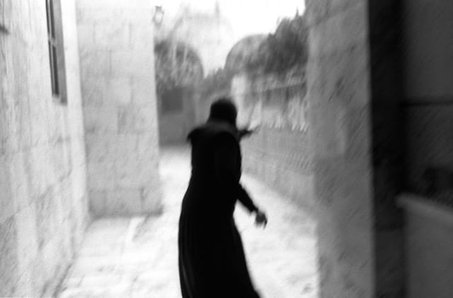 Saydanya, Syria, January 2014. "A nun in Our Lady Monastery in Saydnaya. In this village, 30 km far from Damascus, and in the near Maaloula, there are many Christians monastery. In one of them, Mar Takla, 12 nuns have been kidnapped by Jabat al Nusra."