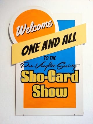 A show card by artist Rodney Vicik (via Calico Brooklyn)