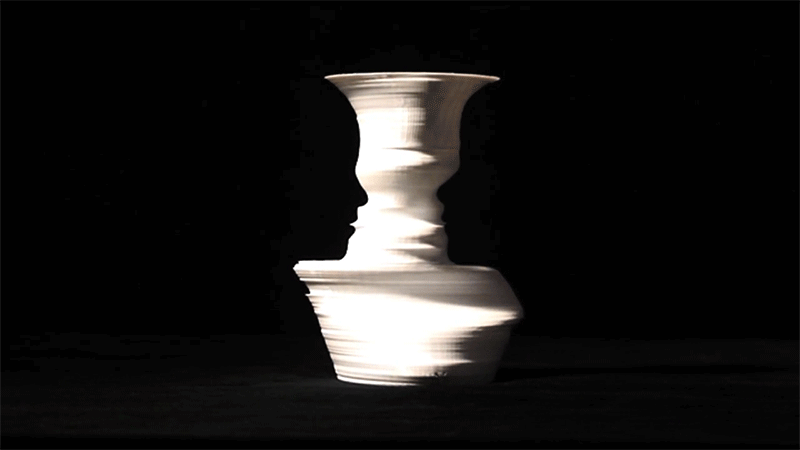 This 3D-printed vase incorporates many human profiles into one. (via Colossal)
