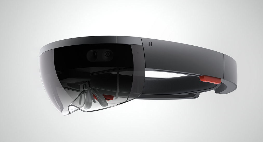 The HoloLens, courtesy of Microsoft.