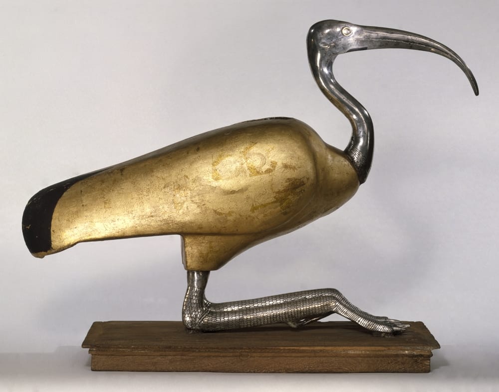 Ibis Coffin. Possibly from Tuna el-Gebel, Egypt Ptolemaic Period, 305–30 b.c.e. and later additions Wood, silver, gold, and rock crystal. Brooklyn Museum; Charles Edwin Wilbour Fund, 49.48