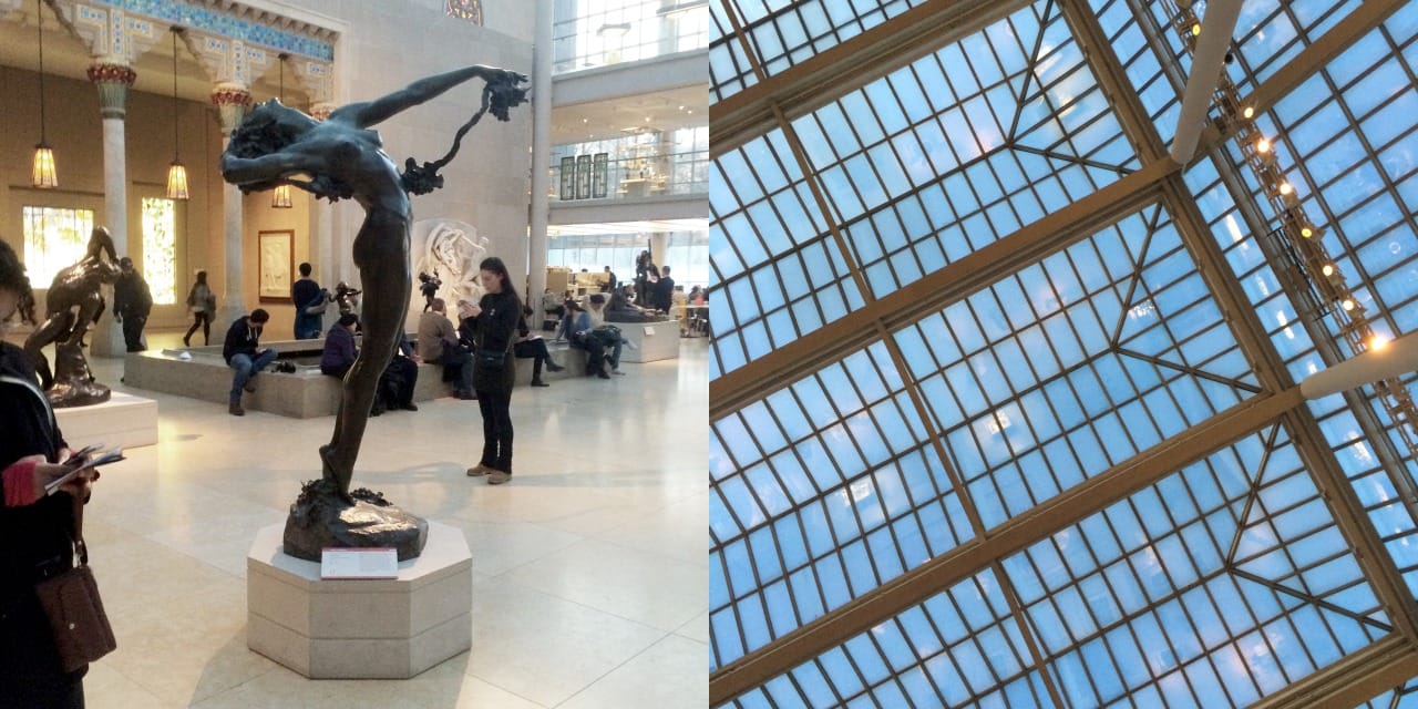 Harriet Whitney Frishmuth, "The Vine" (1921, revised 1923, this cast 1924), bronze, and its view