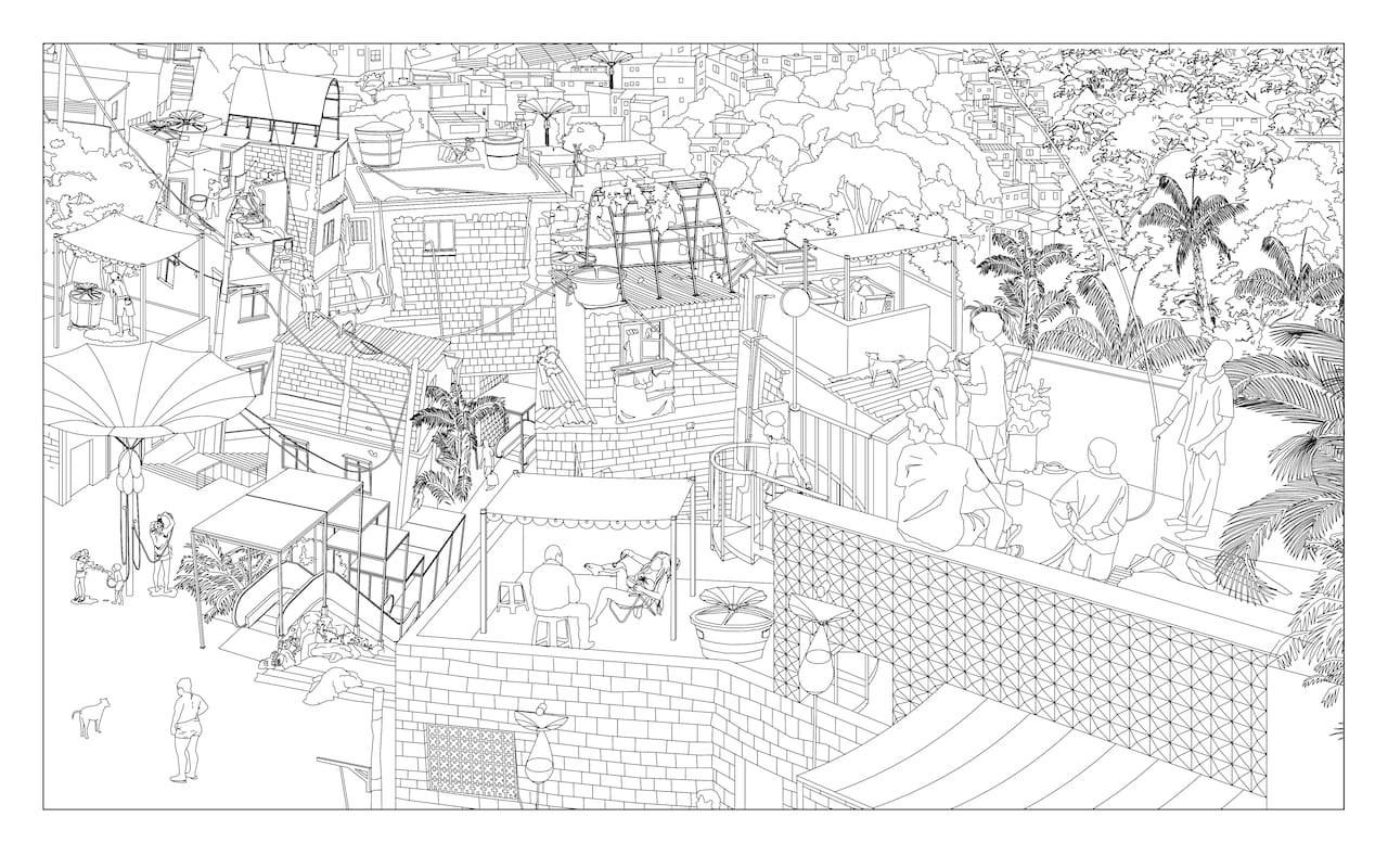 The Carioca Way of City Making. 2014. Varanda Products panorama. Courtesy RUA Arquitetos and MAS Urban Design, ETH Zurich