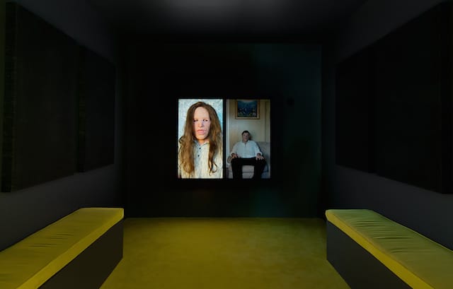 Installation view, 'Gillian Wearing: TK' at Regen Projects (photo by Brian Forrest, courtesy Regen Projects)